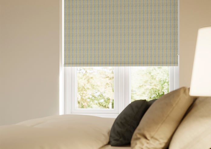 Emily Bond George Stripe, Indigo - Twist&Fit Roller Blind - Image 5
